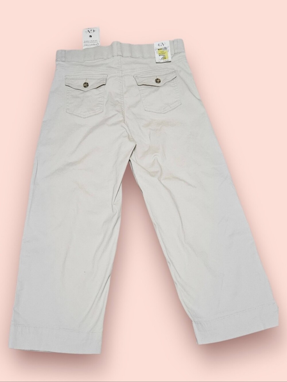 Gloria Vanderbilt Kids Wide-Leg Light Gray Pants - Picture 2 of 6